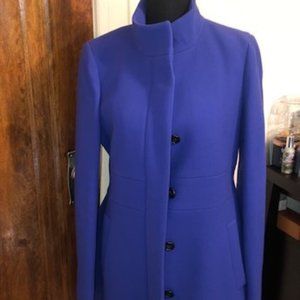 Royal Blue Double Cloth J. Crew Coat